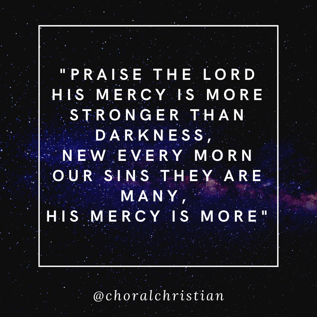 His mercy is more