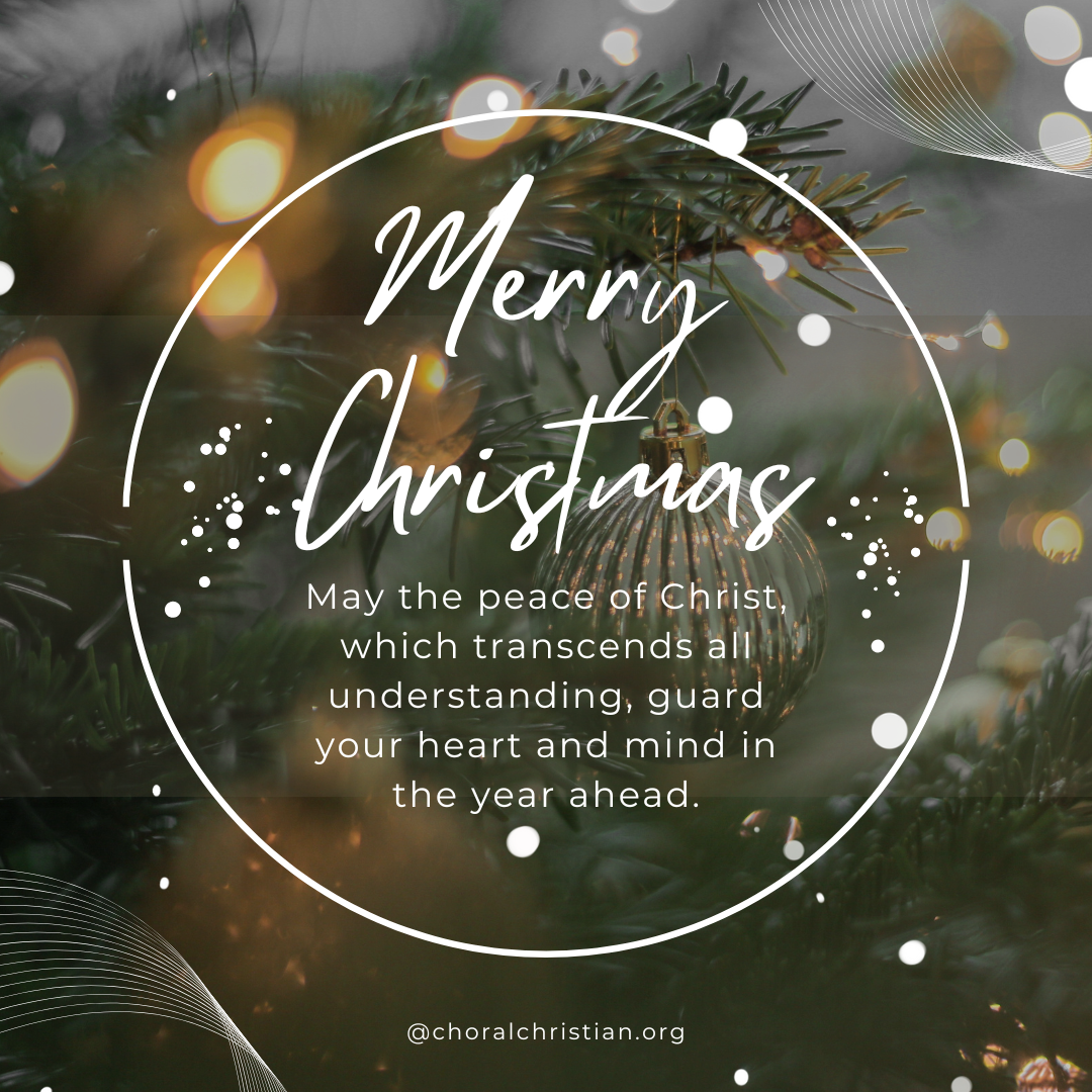 Comfort and peace, Merry Christmas